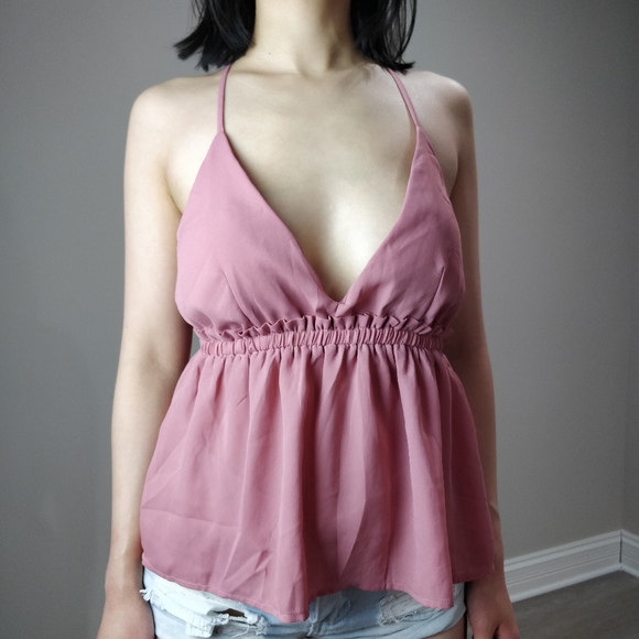 (3/$15) Flowy adjustable spaghetti straps blouse - Picture 3 of 9